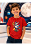 Children's Rocket Astronaut Printed Short Sleeve Crew Neck T-Shirt