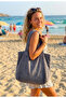 Towel Beach Bag, Cotton Beach Bag, Multipurpose Towel Shoulder Bag