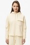 Womens Relaxed Fit Sweatshirt Hooded Cotton Comfortable Cut Women's Sweatshirt Cream