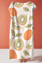 Kiwi Fruit Themed Beach Towel - Tropical Modern Green Orange Pool Sea Quick Dry Beach Cover-Up