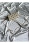 Caen Model Women's Hand and Shoulder Bag, Evening Dress Bag, Engagement, Wedding Bag Cream Silver Polka Dot
