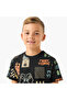Crew Neck Short Sleeves T-shirt with Gaming Print - 4