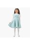 Round Neck Long Sleeves Knee Length Dress with T-shirt and Stockings - 2
