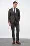 Brown Mono Collar 6 Drop Comfort Fit Full Lining Flexible Suit 1001260170