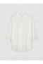 White Shirt Collar Women's Beach Dress - 3
