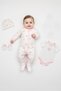 Toddlers Girl 5 Pieces Embroidered Hanging Gift Set, White