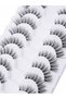 10 Pairs Natural Look False Eyelashes Clear Synthetic Hair Fake Lashes Lightweight Reusable for Women Daily Makeup and Work - 2