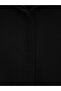 Waist-Tied Crinkle Shirt Tunic - Black - 4