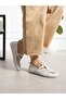Shadow White Genuine Leather Women's Sandals - 4