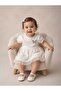 Lined Baby Girl Short Sleeve Dress with Elasticated Cuff Ends - 2