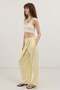 Yellow Double-Breasted Pareo Women's Trousers - 6