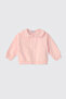 Baby Girl Zippered Pink Sweatshirt