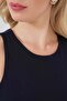 Women's Halter Neck Navy Blue Bodysuit - 6