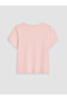 Pink 100% Cotton Women's T-Shirt - 7