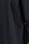 Hooded Rayon Jacket with Pocket Detail - Indigo - 3