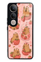 Vivo V50 Lite Strawberry Capybara Design Glossy Phone Case