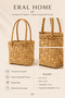 Multi-Purpose Basket Bag Minimal Stylish Design Handmade Wicker 12 X 16 X 13 cm - 2