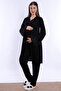 Cotton Maternity Pajama and Dressing Gown Set Effortt - Black - 7