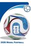 World Cup 2026 Model Football Size 5 | Training Soccer Ball for Indoor & Outdoor Play | Durable, Textured Surface, Ideal for Practice & Matches