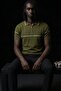 Men's Half Zipper Slim Fit Khaki Polo Collar T-Shirt - 2