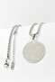 Silver Color Double-Sided Ayetel Kürsi and Celcelütiye Engraved 60 cm Twisted Chain Stainless Steel Necklace - 8