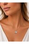 316L Steel Chain Silver Color Colorful Zircon Stone Heart Necklace - 2