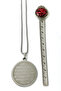 Silver Color Double-Sided Ayetel Kürsi and Celcelütiye Engraved 60 cm Thick Doc Chain Stainless Steel Necklace - 4