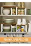 Cabinet Organizer Shelf Set of 2 Kitchen Counter Shelves Kitchen Storage Spice Rack Stackable Expandable Metal and Engineered Wood White and Beige - 6
