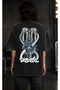 Tool Vintage Washed Oversize T-Shirt with Front and Back Print Progressive Metal Black Tshirt - 2