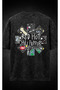Red Hot Chili Peppers Washed-Out Oversize T-Shirt with Front and Back Print Funk Rock Washed-Out Tshirt - 3