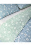 Floria Easy-Iron Double Duvet Cover Set 200X220 cm Blue - Green - 6