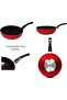 ECO Ceramic Non Stick Wok Pan 28 cm Red PTFE PFOA Free Dishwasher Safe Frying Pan - 2