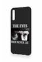 Samsung A70 Compatible Ataturk Eyes Patterned Silicone Case - 4