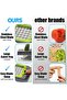 Vegetable Chopper Slicer Onion Chopper Dicer, Multi-Function Vegetable Chopper, Potato Carrot Garlic Chopper with Container for Kitchen, Multi 14-in-1 Veggie Mandoline Slicer Food Chopper Cutter - 3