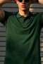 Men's Classic Slim Fit Green Polo Collar T-Shirt - 6