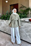 Çağla Wide Sleeve Belted Shirt - 3
