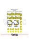 Hello Kitty Sticker Adhesive Compatible with All Floors Motor Car Sticker Sticker