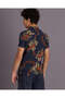 Senior Boys Navy Floral Print Casual Shirt - 3