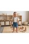 Boy's denim shorts casual 2-piece top and bottom set