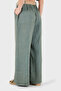 Wide Leg Linen Trousers with Belt Detail Pants 5056543 - 3