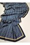 Letter Pattern New Season Voile Silk Shawl Accessory Shoulder Shawl Foulard - 5