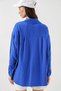 Women's Long Oversize Shirt 1497 - Cobalt Blue - 5