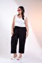 Women's Plus Size Side Pocket Lace-Up Trousers - 6