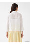 Vizyon New Season White Modal Blend Women's Jacket - 4