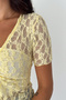 Women's Lace Detailed Transparent Blouse V-Neck Gathered Detailed Stylish Blouse - 3