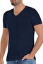 Bamboo V-Neck Men's T-Shirt Navy Blue