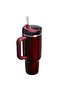 Quencher ®   H2.0 Fluted Tumbler Thermos Cup with Straw 1,18L Flask with Straw Bordo - 3