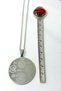 Silver Color Ayetel Kürsi & Hilye-I Şerif Written Prayer Necklace with Accordion Chain Stainless Steel - 5