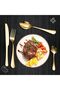 24 Pcs Silverware Flatware Set With Stand, Stainless Steel Cutlery Set, Mirror Polished Utensils for 6 (Gold) - 5