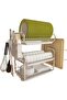 Dish Drainer Rack, 3 Tier Dish Drainer with Drip Tray and Drainer Mat with Utensil Holder – Space-Saving Countertop Dish Rack for Drying Plates, Bowls, Cups, and Cutlery(White)